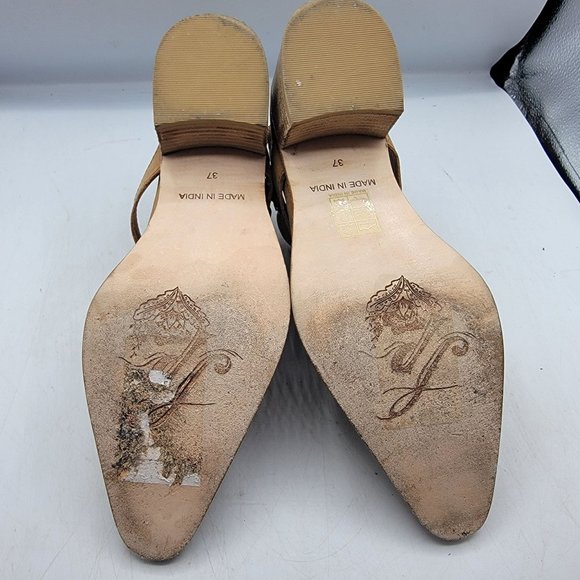 Free People Womens Size 7 Brown Back Loop Ankle Boot Casual Going Out EU 37 - Picture 10 of 13